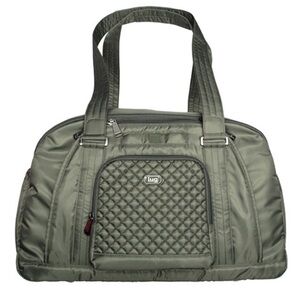 Lug Propeller Quilted Duffel Bag w/Strap Olive Green Travel Overnight Carry-on